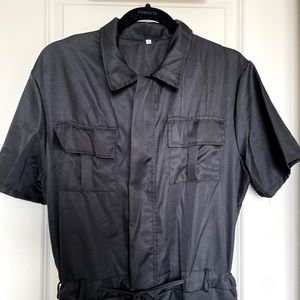Unisex XL Black Jumpsuit